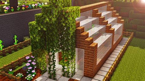 Greenhouse Minecraft Houses Minecraft Greenhouse Minecraft Garden My