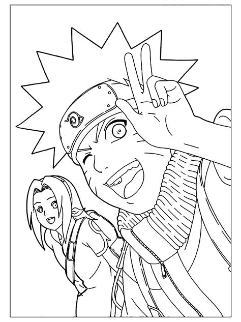 Coloriage Personnage Naruto à Imprimer