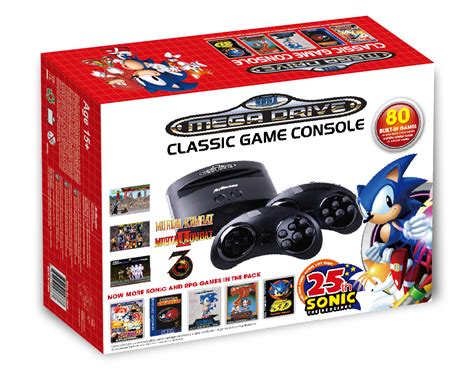 Mega Drive Classic Sega Announces Mini Console And Retro Games Handheld For Sonic 25th Anniversary