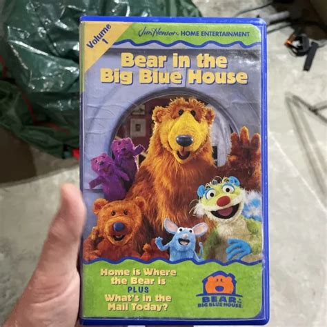 Bear In The Big Blue House Volume 1 Vhs 1998 Blue Clamshell Case Jim