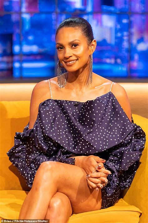Alesha Dixon Looks Incredibly Chic In A Purple Dress On The Jonathan Ross Show Daily Mail Online