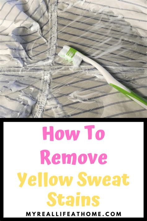 How To Remove Yellow Sweat Stains My Real Life At Home