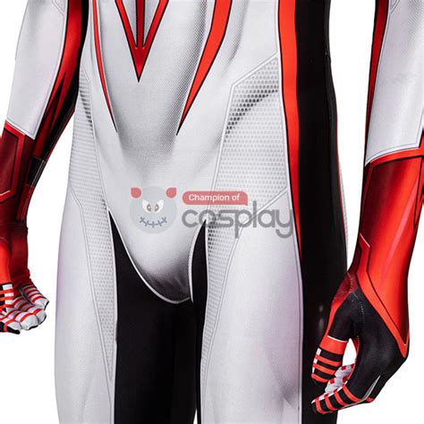 Spider Man Track Suit White Spiderman Miles Morales Cosplay Costume