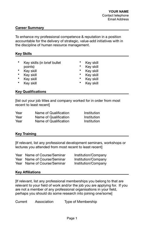 Resume is the term commonly used in the u.s. Resume for Job Sponsorship for Australia - Sydney Moving Guide