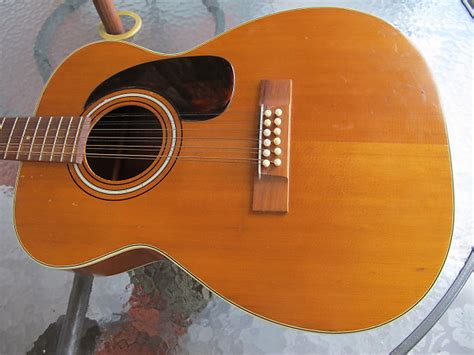 Excellent Vintage 1974 Harmony 12 String Guitar H1233 Reverb