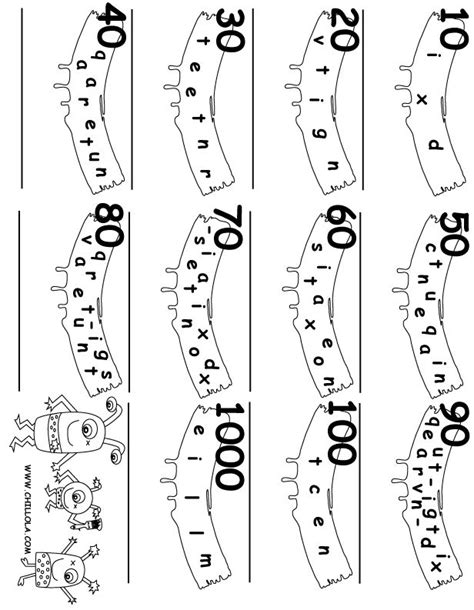 FREE ~ Number Word Scramble ~ French Printouts for Kids ~ Available in ...