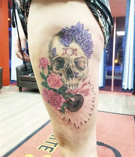 Top 81 Best Skull And Rose Tattoo Ideas 2020 Inspiration Guide