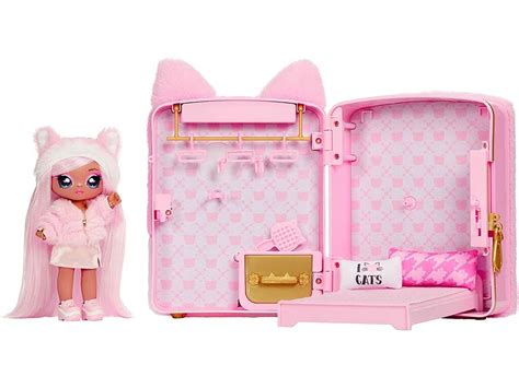 Na Na Na Surprise 3 In 1 Backpack Bedroom Con Bambola Pink Kitty Mga