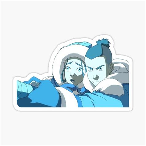 Sokka And Katara Opening Sequence Sticker For Sale By Blueeyes374 Redbubble