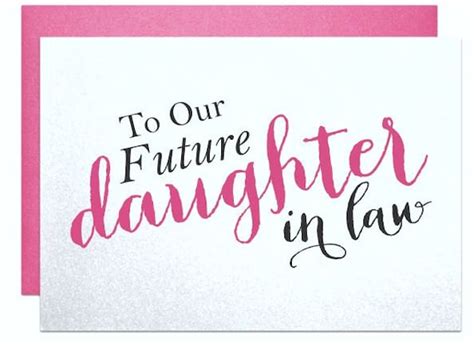 Future Daughter In Law Wedding Card For Daughter In Law