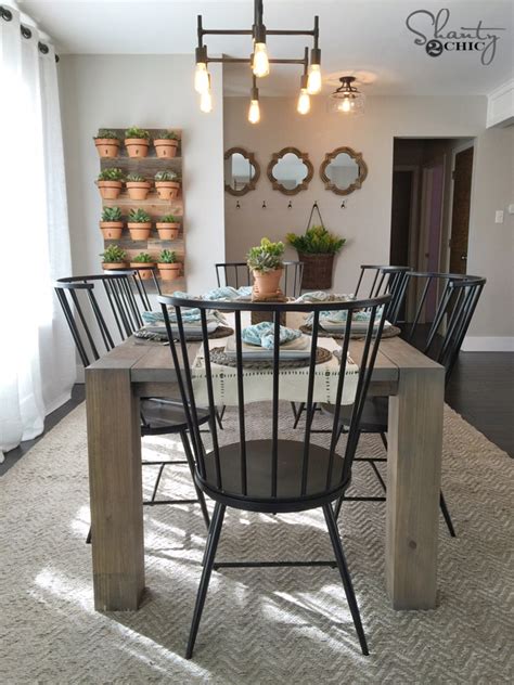 This diy outdoor dining table took us several weekends to finish and we are extremely happy with how it turned out. DIY Modern Farmhouse Table as seen on HGTV Open Concept ...