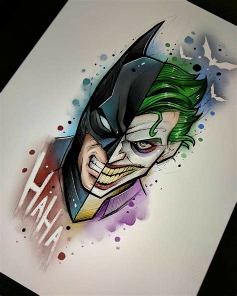 Idea De Tattoo Batman X Joker Para Inspirarse Dibujos Fanarts Joker X