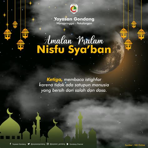 Amalan Malam Nisfu Sya'ban » Yayasan Gondang
