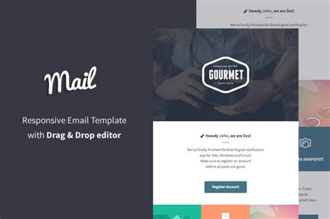 Let this service build your html/text emails in a fluent manner. Mail + Email Builder ~ Email Templates ~ Creative Market