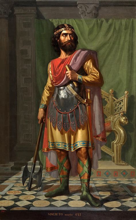 Sisebut King Of The Visigoths Painting By Mariano De La Roca Y Delgado