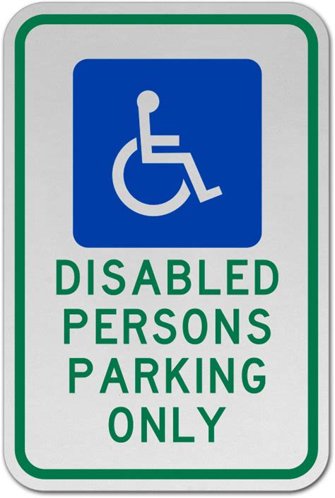 Disabled Persons Parking Only Sign Order Now
