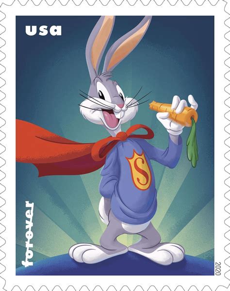 80 Years Of Bugs Bunny Super Rabbit Stamp Superman Homepage