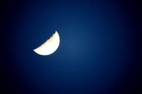 Half A Moon Free Stock Photo Public Domain Pictures
