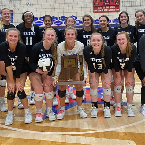 Varsity Volleyball Wins Sectionals Heritage Stories Post Heritage Christian School