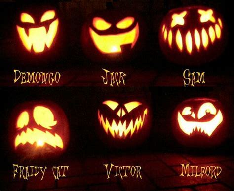 20 Easy Scary Jack O Lantern Faces