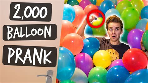 2000 Balloons Prank Youtube
