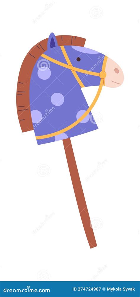 Horse On Stick Toy Stock Vector Illustration Of Ride 274724907