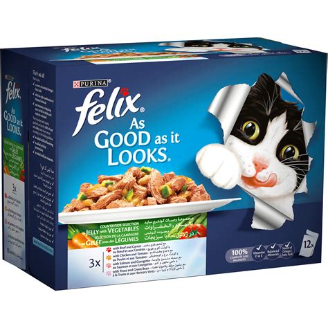 Purina Felix Jelly Countryside Collection With Vegetables Wet Cat Food