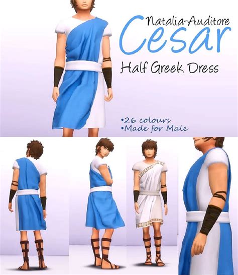 Ancient Rome Clothes The Sims 4 Roman Toga Men Costume Sims4 Clove