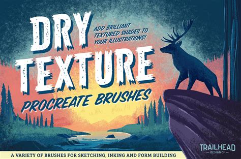 Dry Texture Brushes For Procreate Design Cuts