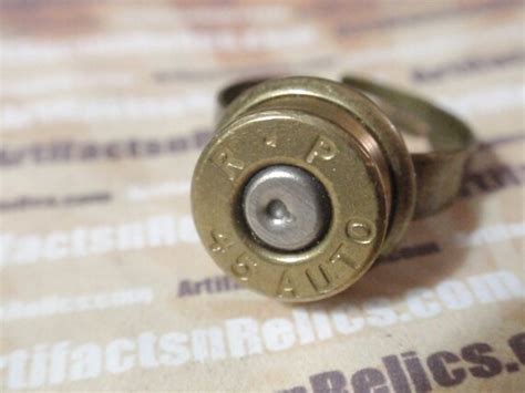 Items Similar To Bullet Casing Ring Rp 45 Up Cycled Shell Casing 2 Tone