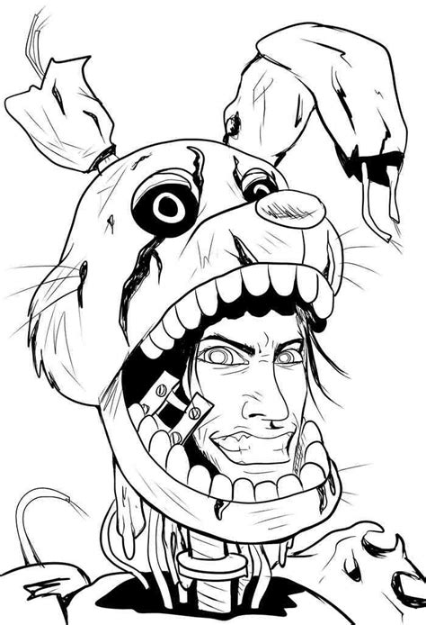 Into The Pit Spring Bonnie Coloring Coloring Pages