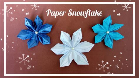 3d Snowflake Diy How To Make Easy Paper Snowflake Diy Christmas