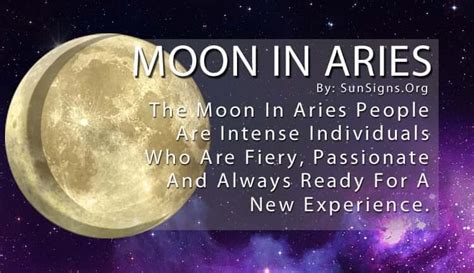Moon In Aries Meaning Instant Gratification Sunsignsorg