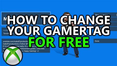 How To Change Your Gamertag For Free On Xbox Live And New