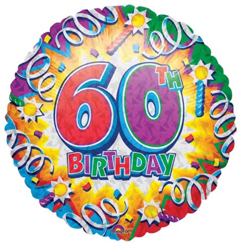 Buy And Send Happy 60th Birthday 18 Inch Foil Balloon Buy Online For