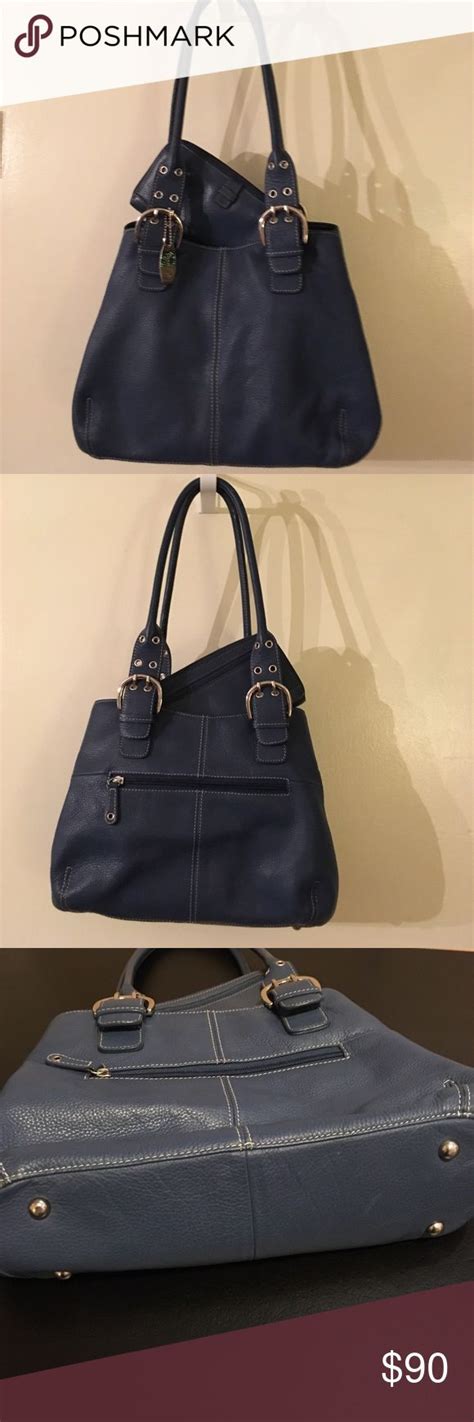 Blue Tignanello Shoulderbag With Free Wallet Shoulder Bag