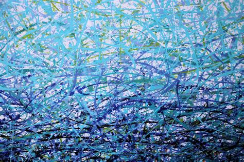 Spirit Of The Sea Large Splash Or Drip Art Abstract Painting