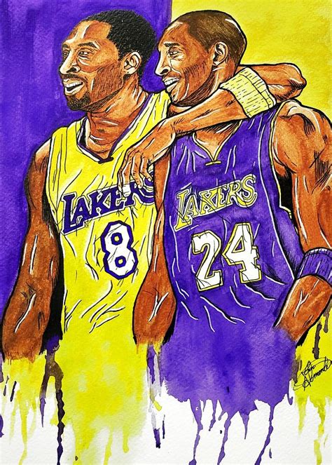 Kobe Bryant 8 24 By E Ay Art Painting By E Ay