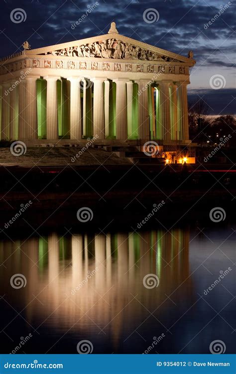 Parthenon In Nashville Tn Stock Photo Image Of Nighttime 9354012