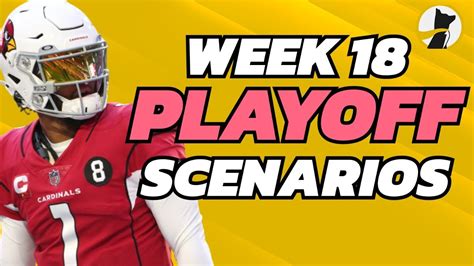 Every Single Nfl Playoff Scenario For Week 18 Playoff Fantasy