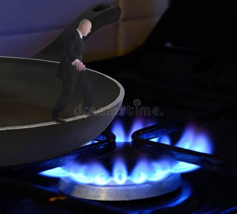 Frying Pan Into The Fire Stock Image Image Of Judgement 42788669