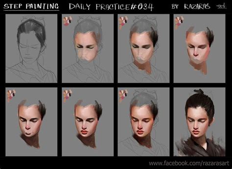 Daily Practice034 By Razaras Process Picture Digital Painting