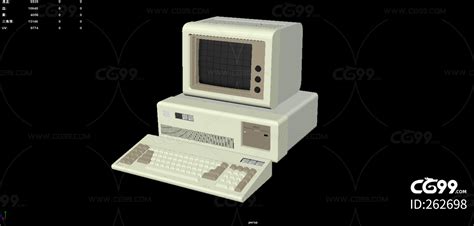 复古电脑 计算机 老式电脑 微机 台式电脑 一体机 台式机 老式计算机 复古台式电脑 老款电脑 Cg模型免费下载 Cg99