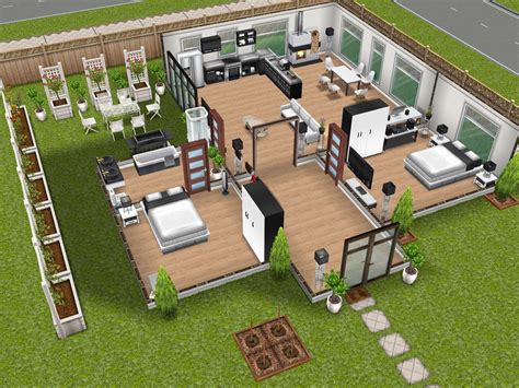 2 Bdrm Home Sims House Sims Freeplay Houses Sims House Plans