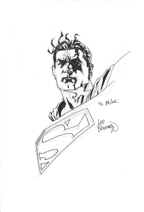 Superman By Lee Bermejo In Mike Silvers San Diego Comic Con 2001