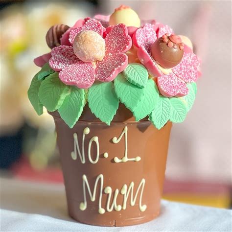 Special gifts ( flower and chocolate delivery near me ) description product details: Personalised Chocolate Flower Pot | Find Me A Gift