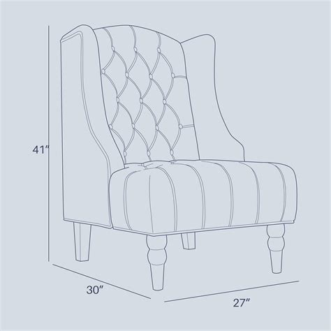Belleze Modern Traditional Wingback Accent Chair Tufted Velvet Living