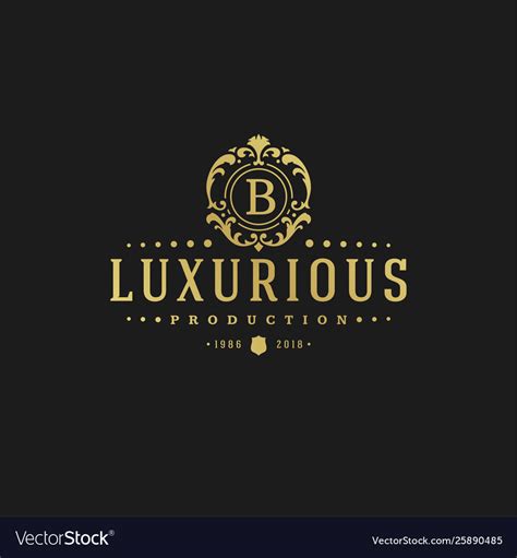 Luxury Logo Design Template Royalty Free Vector Image