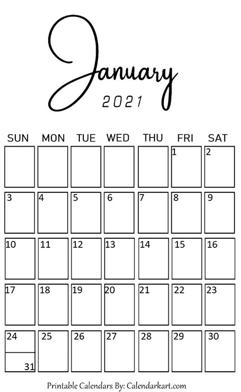 Free Printable February 2021 Calendar Vertical Goimages Power