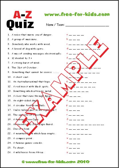 Wanting to create trivia quizzes for those gastronomy experts in your group? 6 Best Images of 10 Printable Easy Trivia Questions ...